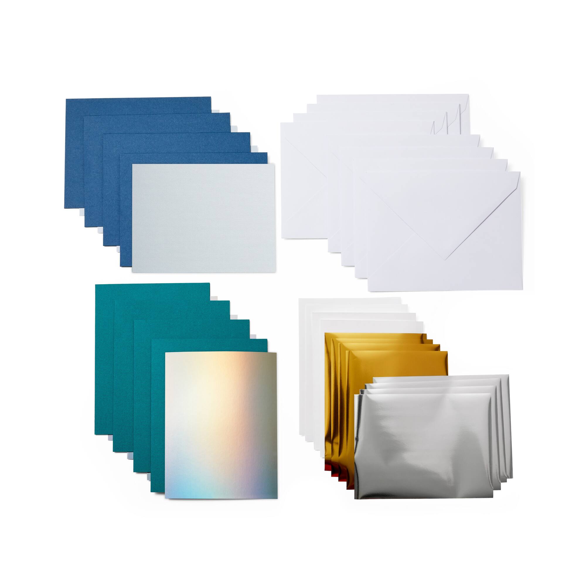 Cricut Joy™ A2 Foil Transfer Insert Cards, Blue Lagoon Sampler